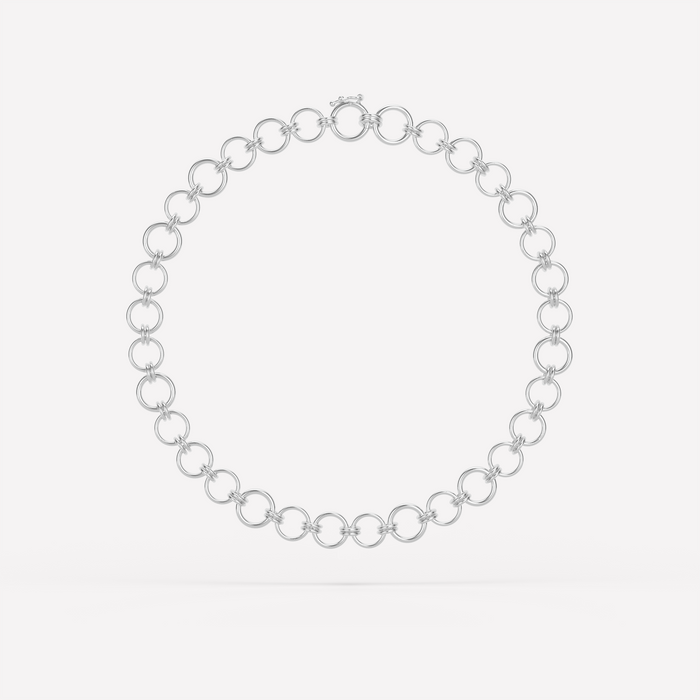 Paxton Silver Linked Necklace