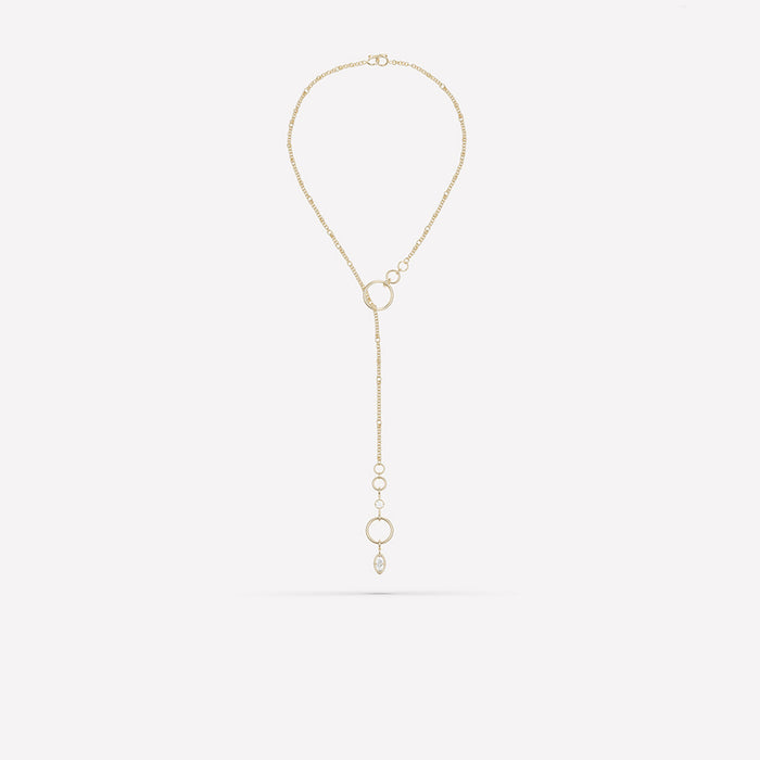 Spinelli Kilcollin Valen Max Marquise YG necklace