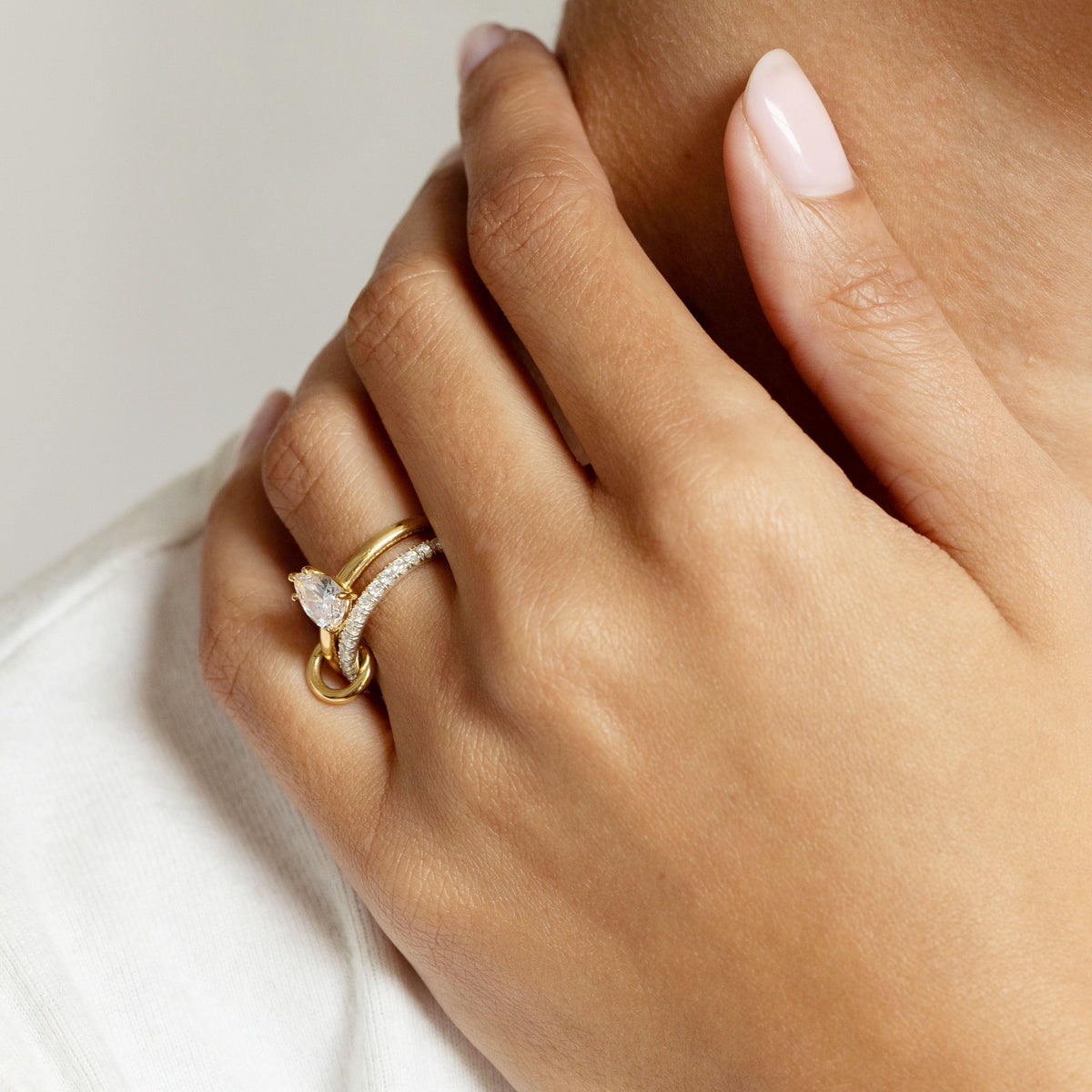 Spinelli Kilcollin Vera Pear Cut ring, view 2