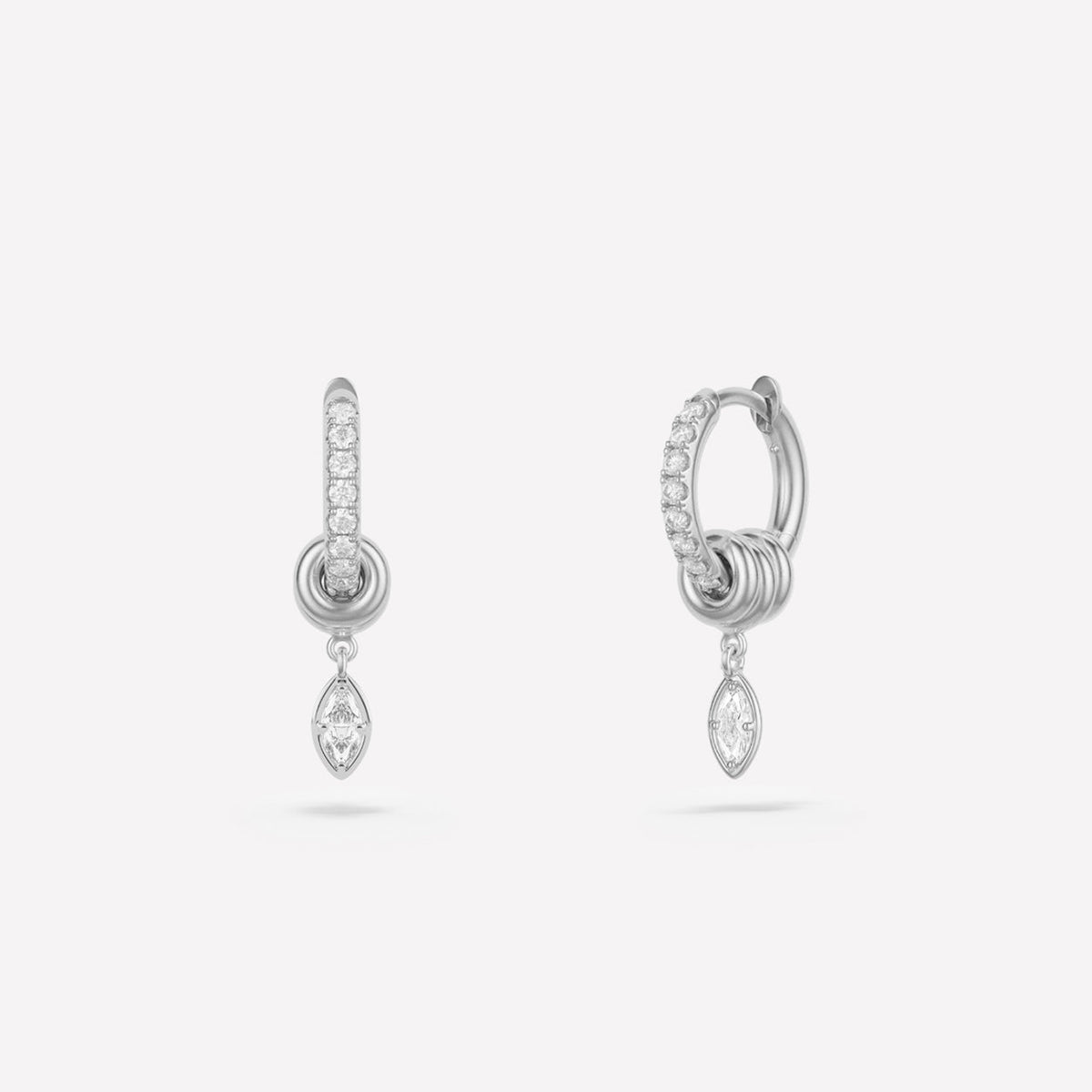 Spinelli Kilcollin Zahra Marquise Silver Pavé