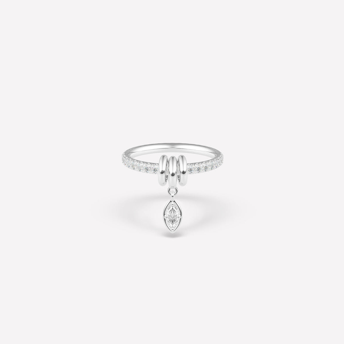 Spinelli Kilcollin Pia Marquise Silver Pavé