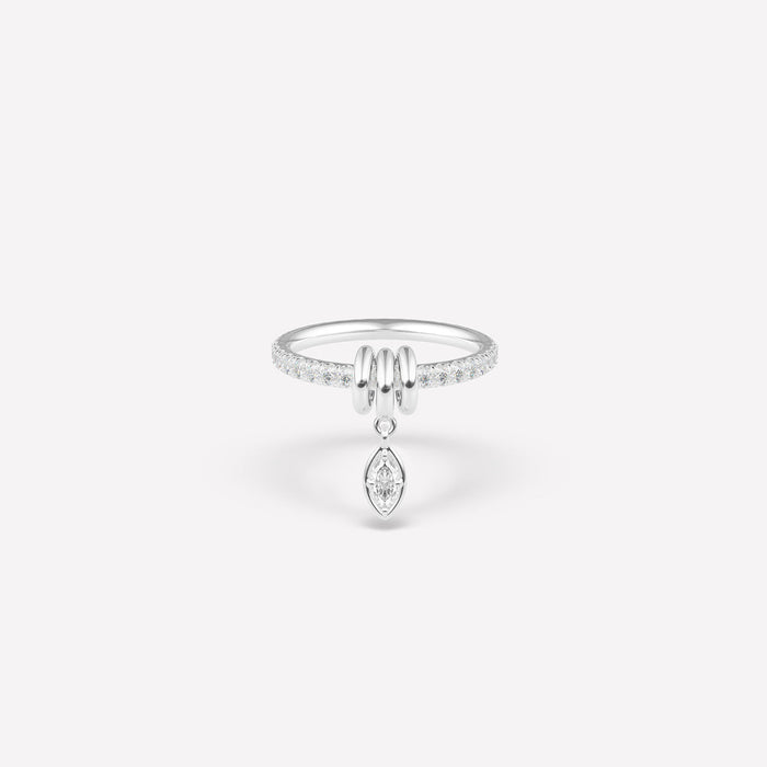 Spinelli Kilcollin Pia Marquise Silver Pavé