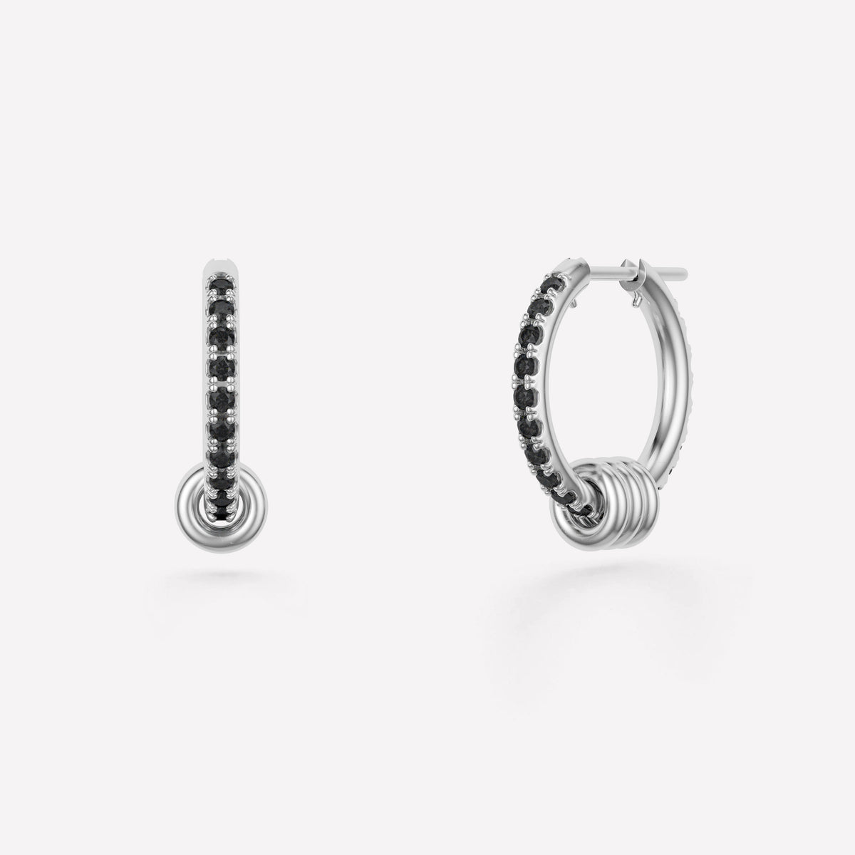 Spinelli Kilcollin Ara Silver Noir Pavé