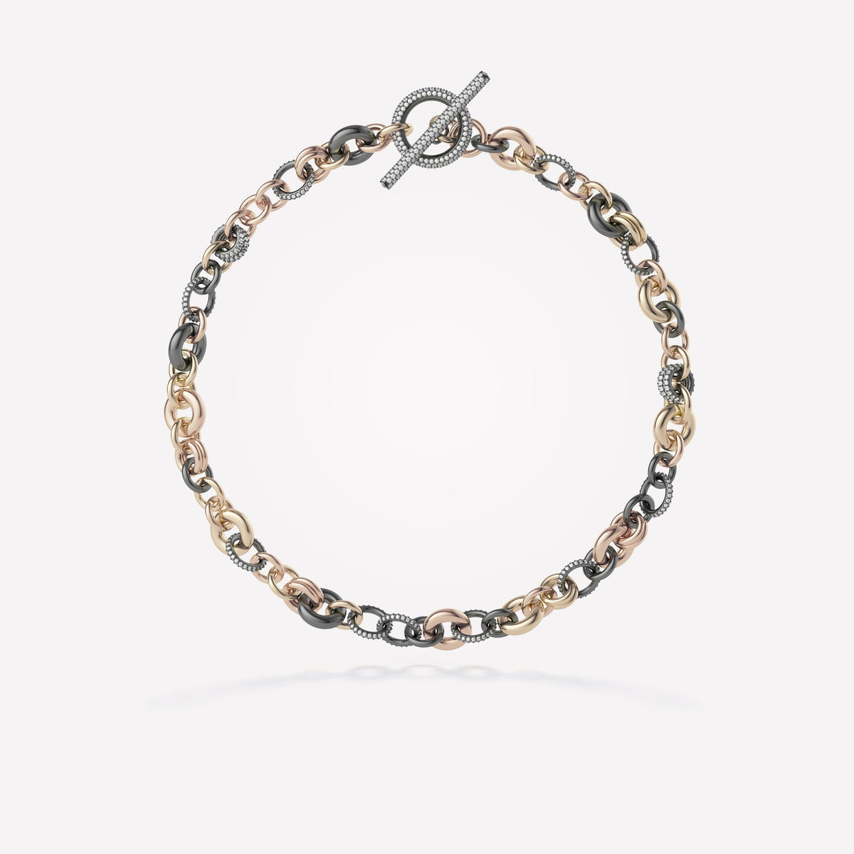 Spinelli Kilcollin Atlantis MX Pavé Diamond Toggle Necklace necklace