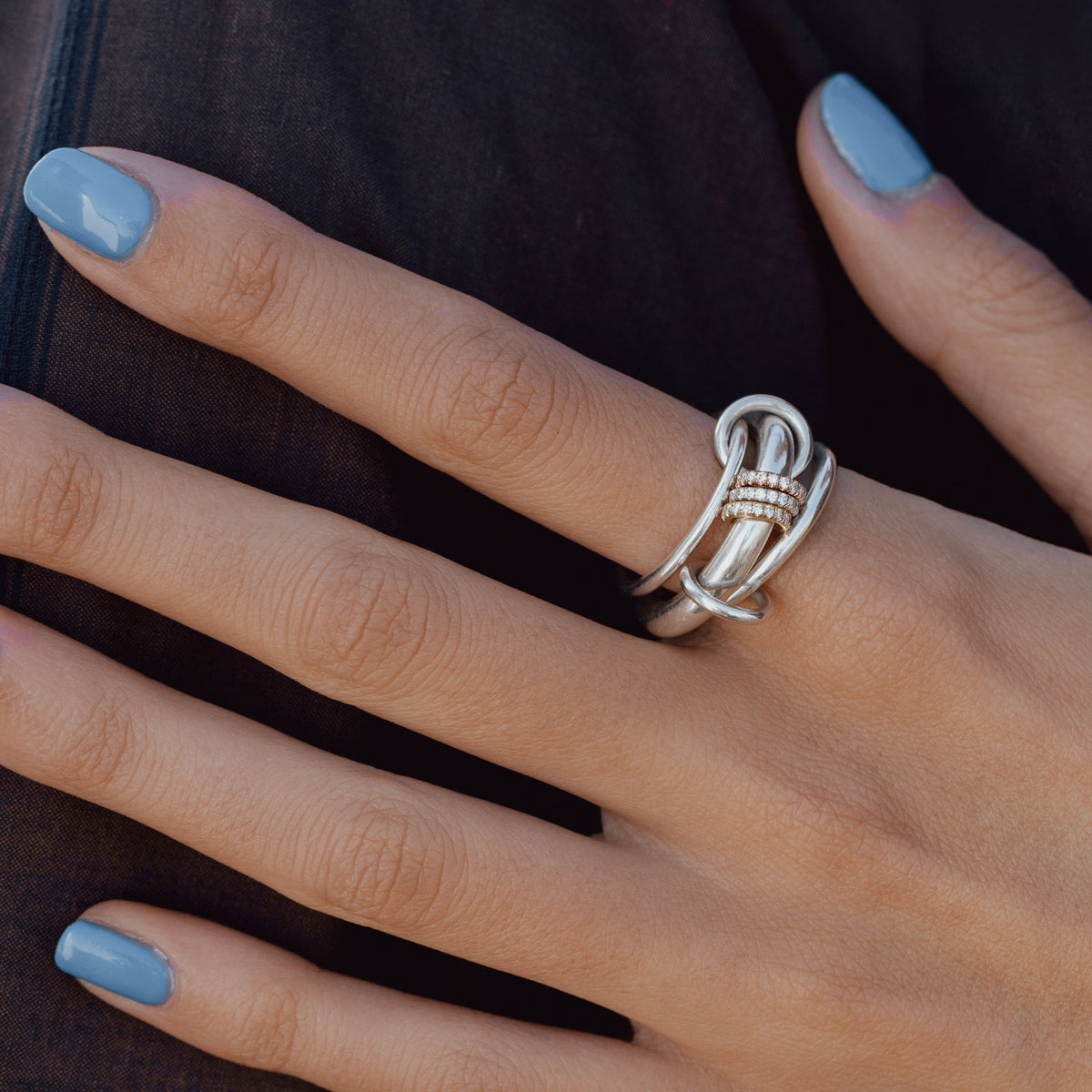 Spinelli Kilcollin Gemini SG Pavé ring, view 2
