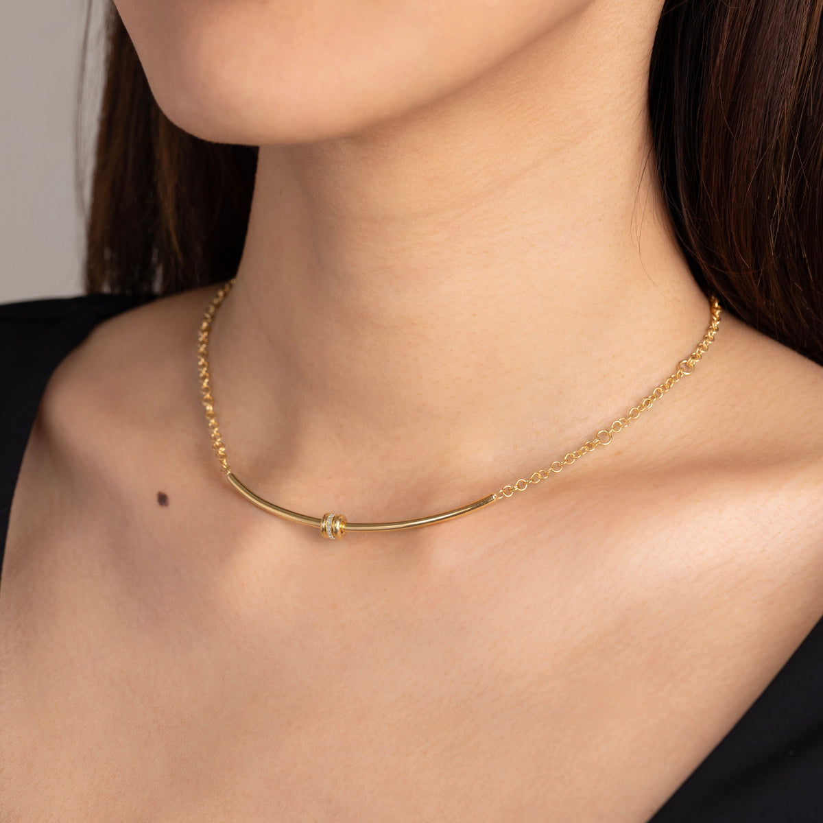 Spinelli Kilcollin Gravity Arc Necklace necklace, view 2