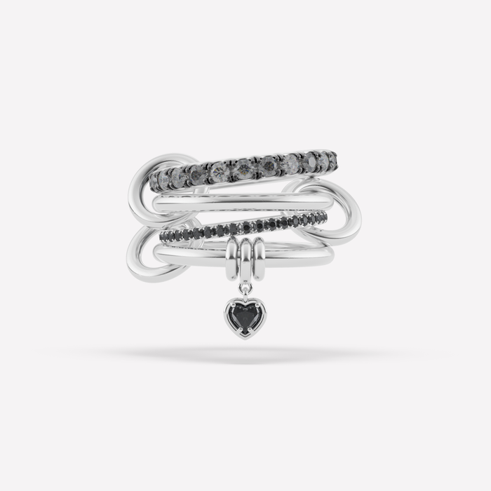 Spinelli Kilcollin Inara Heart Silver Noir