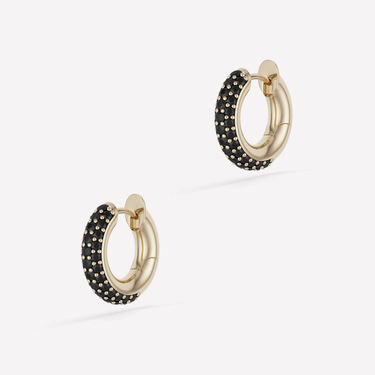 Spinelli Kilcollin Macro Hoop Pavé YG Noir