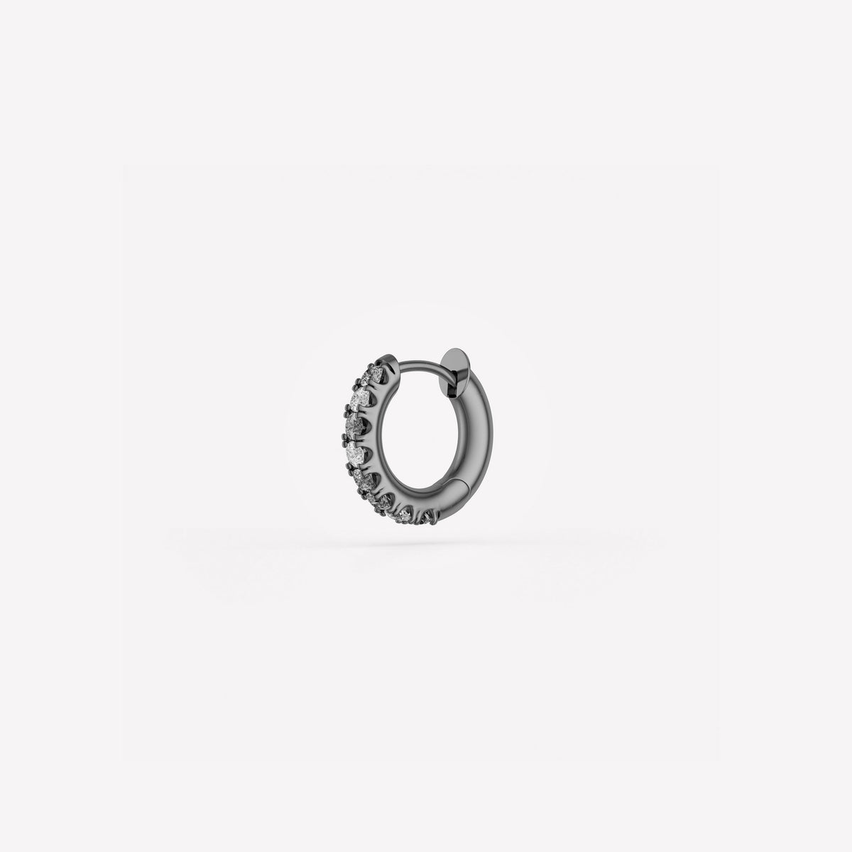 Spinelli Kilcollin Mini Micro Hoop Pavé Gris