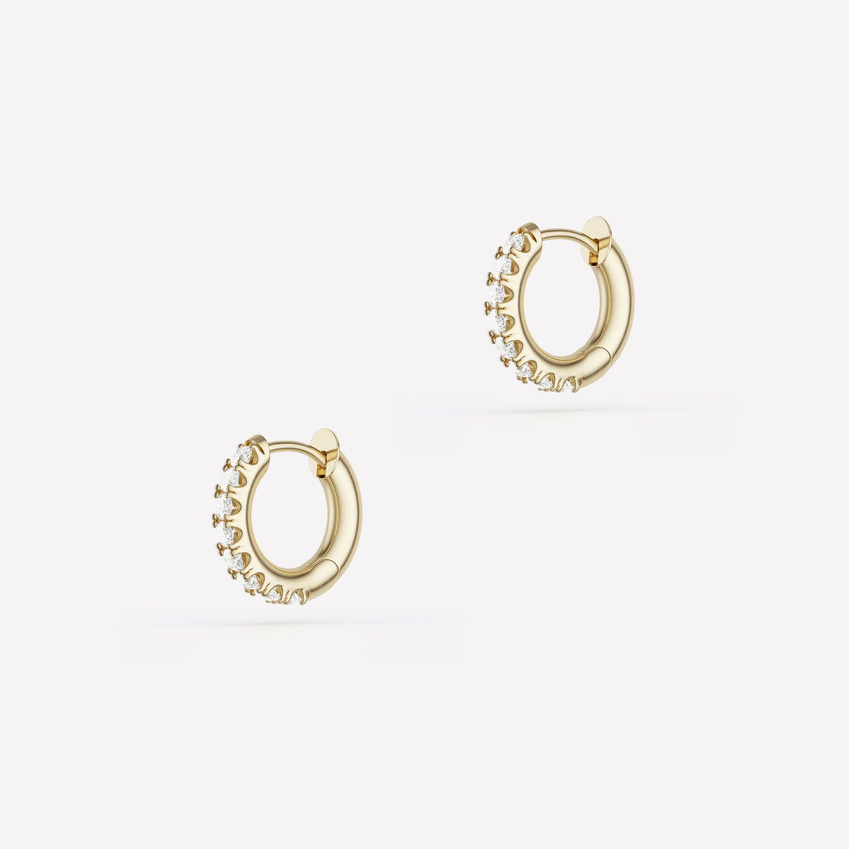 Spinelli Kilcollin Mini Micro Hoop Pavé YG