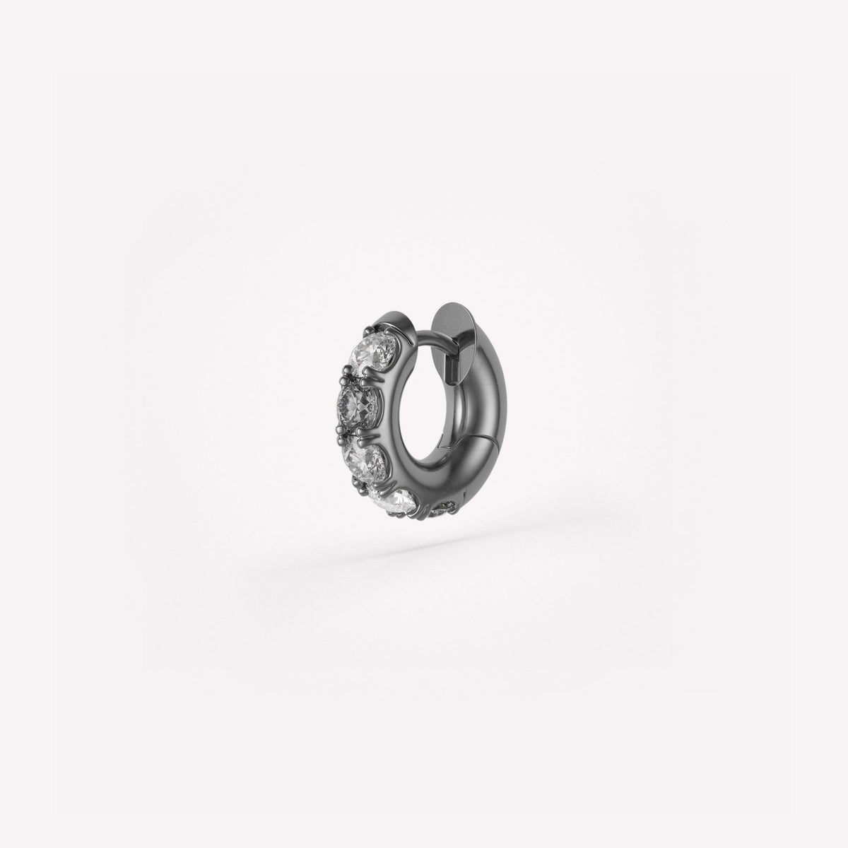Spinelli Kilcollin Mini Macro Hoop Pavé 1 Gris