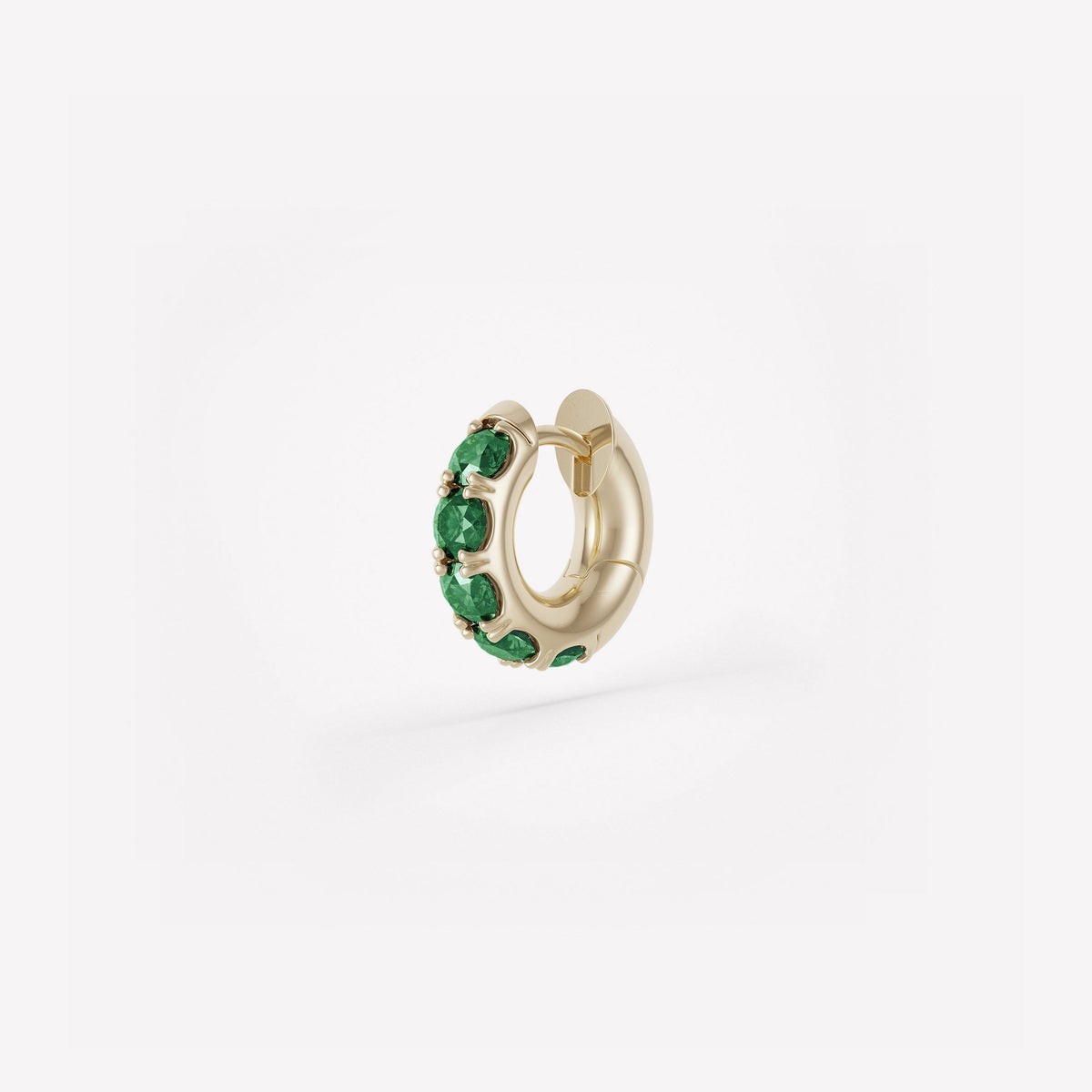 Spinelli Kilcollin Mini Macro Hoop Pavé 1 Emerald
