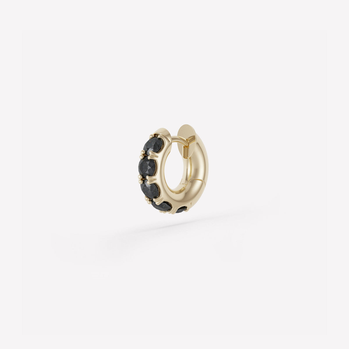 Spinelli Kilcollin Mini Macro Hoop Pavé 1 Noir
