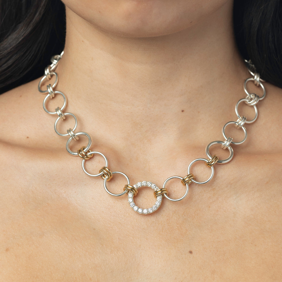 Titan SG Pavé Linked Necklace
