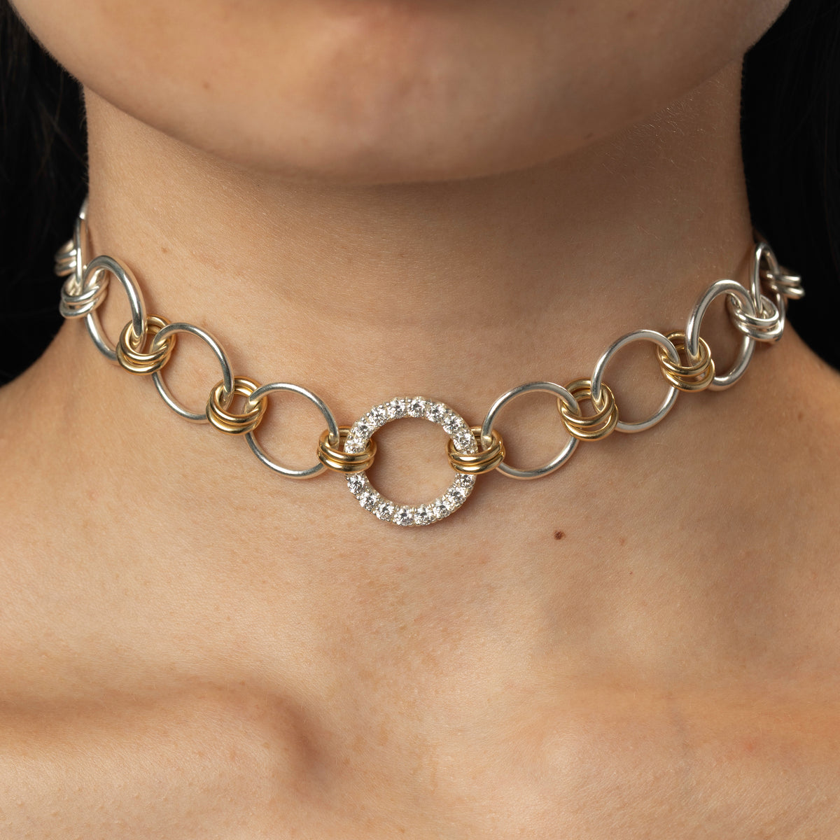 Titan SG Pavé Linked Necklace