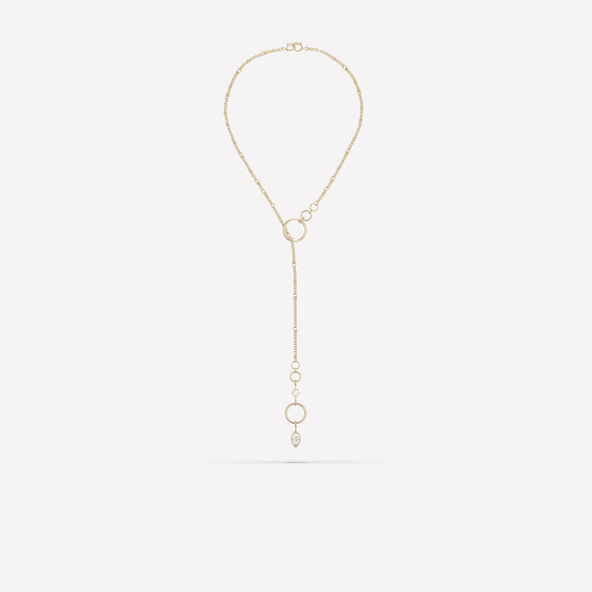 Spinelli Kilcollin Valen Max Marquise YG necklace